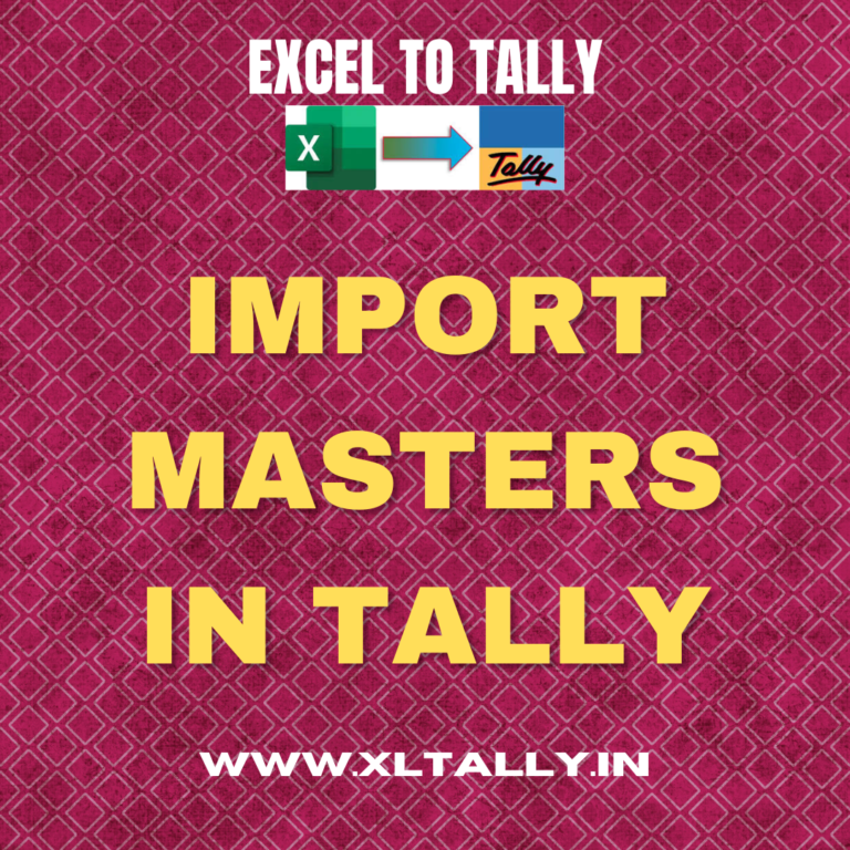 how-to-import-master-in-tally-from-excel-smaart-excel-to-tally-xml