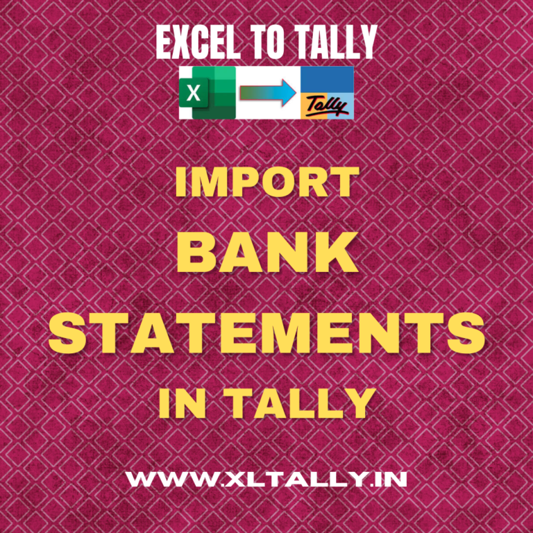 Bank Statement Excel Format For Tally